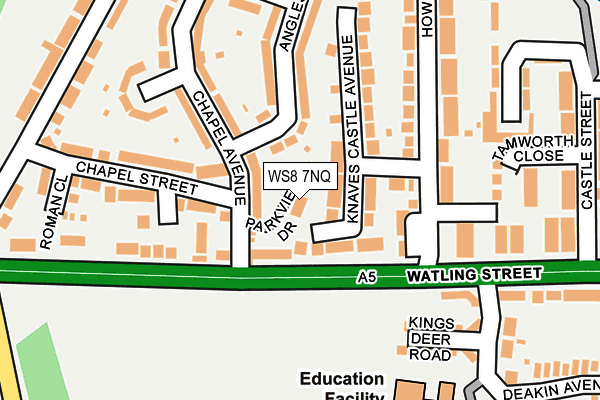 WS8 7NQ map - OS OpenMap – Local (Ordnance Survey)