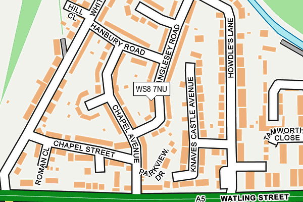 WS8 7NU map - OS OpenMap – Local (Ordnance Survey)