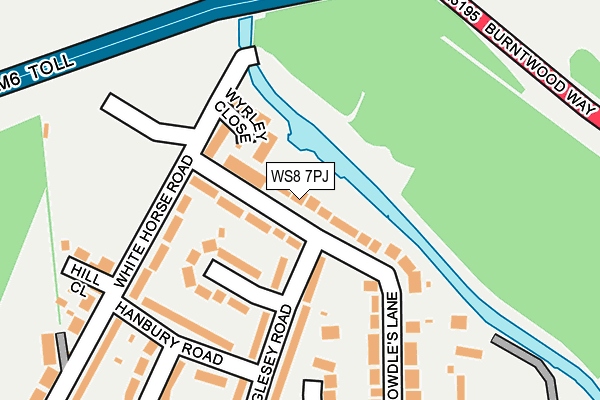 WS8 7PJ map - OS OpenMap – Local (Ordnance Survey)