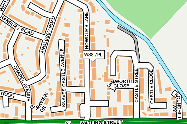 WS8 7PL map - OS OpenMap – Local (Ordnance Survey)