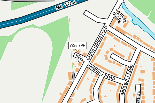 WS8 7PP map - OS OpenMap – Local (Ordnance Survey)