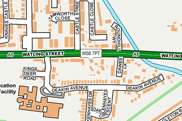 WS8 7PT map - OS OpenMap – Local (Ordnance Survey)