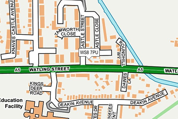 WS8 7PU map - OS OpenMap – Local (Ordnance Survey)