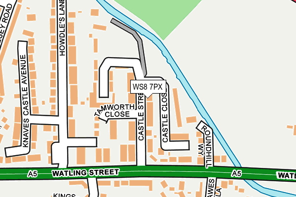WS8 7PX map - OS OpenMap – Local (Ordnance Survey)