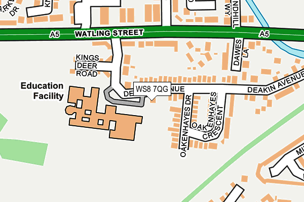 WS8 7QG map - OS OpenMap – Local (Ordnance Survey)