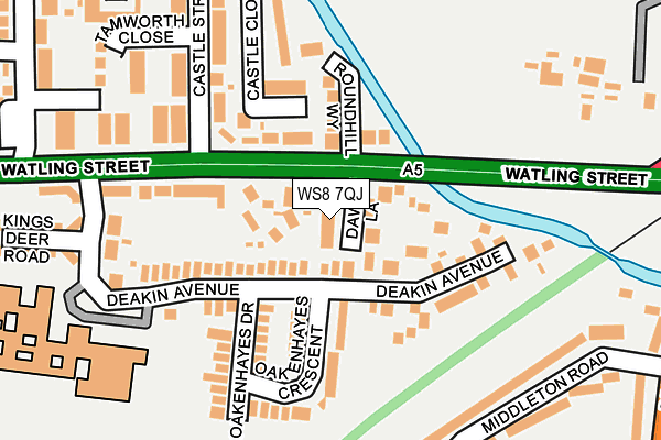 WS8 7QJ map - OS OpenMap – Local (Ordnance Survey)