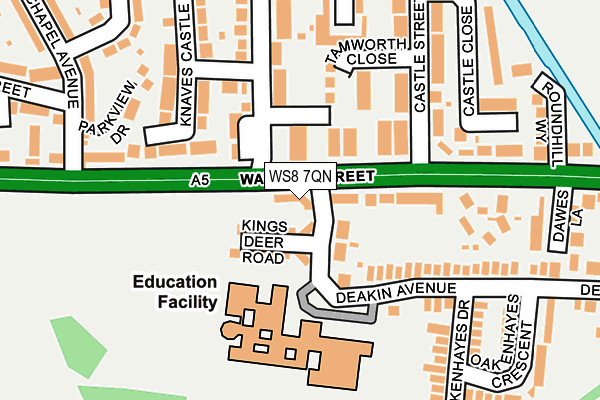 WS8 7QN map - OS OpenMap – Local (Ordnance Survey)