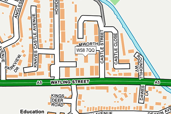 WS8 7QQ map - OS OpenMap – Local (Ordnance Survey)