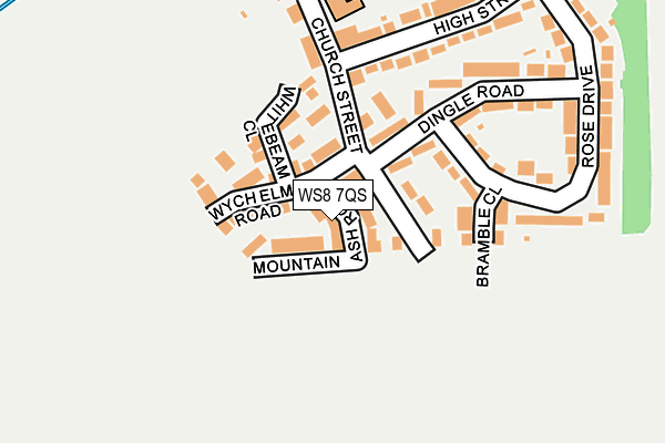 WS8 7QS map - OS OpenMap – Local (Ordnance Survey)