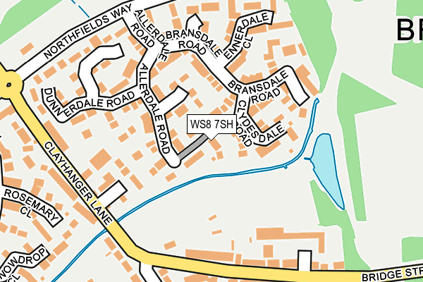 WS8 7SH map - OS OpenMap – Local (Ordnance Survey)
