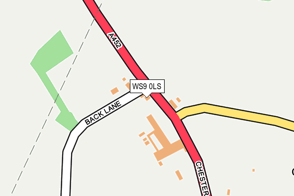 WS9 0LS map - OS OpenMap – Local (Ordnance Survey)