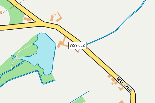 WS9 0LZ map - OS OpenMap – Local (Ordnance Survey)