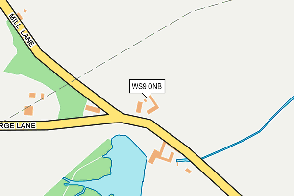 WS9 0NB map - OS OpenMap – Local (Ordnance Survey)
