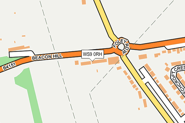 WS9 0RH map - OS OpenMap – Local (Ordnance Survey)