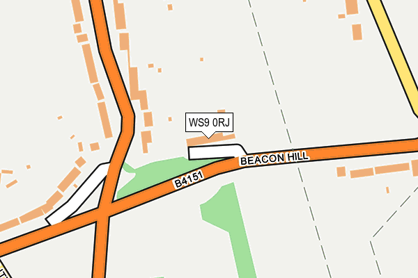 WS9 0RJ map - OS OpenMap – Local (Ordnance Survey)