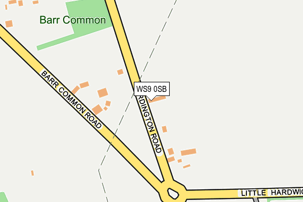 WS9 0SB map - OS OpenMap – Local (Ordnance Survey)