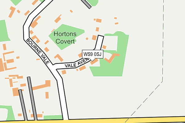 WS9 0SJ map - OS OpenMap – Local (Ordnance Survey)