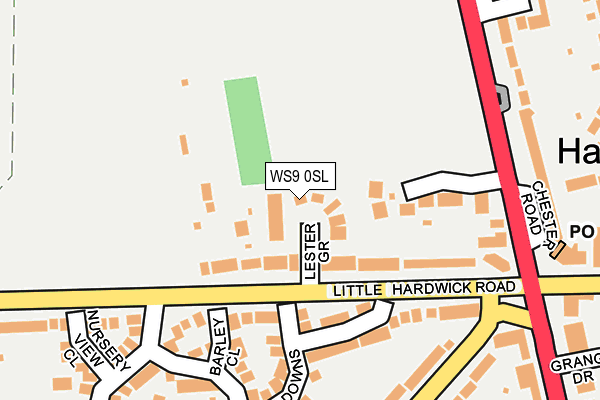 WS9 0SL map - OS OpenMap – Local (Ordnance Survey)