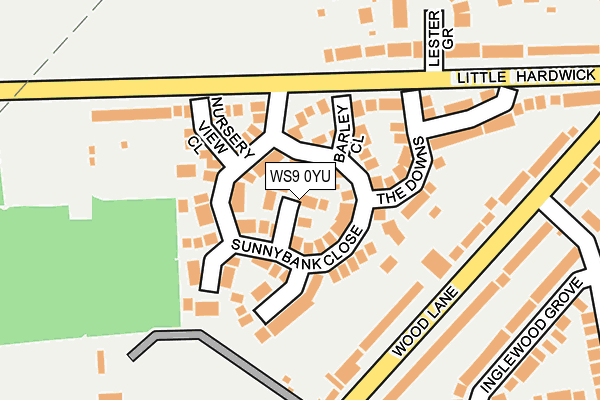 WS9 0YU map - OS OpenMap – Local (Ordnance Survey)