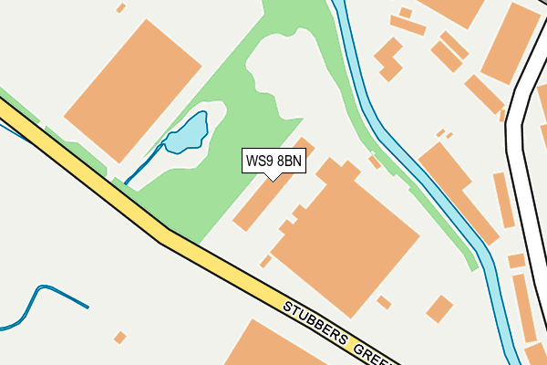 WS9 8BN map - OS OpenMap – Local (Ordnance Survey)