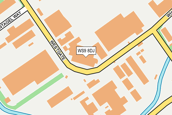 WS9 8DJ map - OS OpenMap – Local (Ordnance Survey)