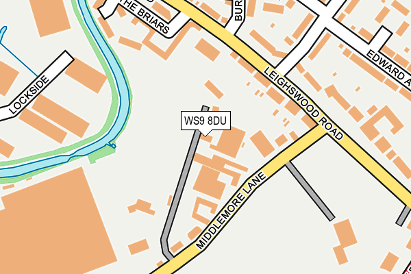 WS9 8DU map - OS OpenMap – Local (Ordnance Survey)