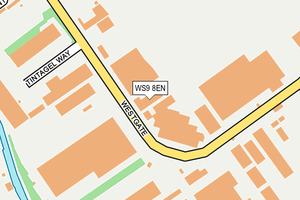 WS9 8EN map - OS OpenMap – Local (Ordnance Survey)