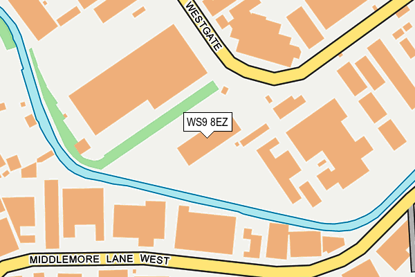 WS9 8EZ map - OS OpenMap – Local (Ordnance Survey)