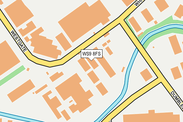 WS9 8FS map - OS OpenMap – Local (Ordnance Survey)