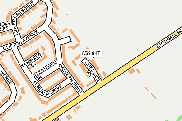 WS9 8HT map - OS OpenMap – Local (Ordnance Survey)