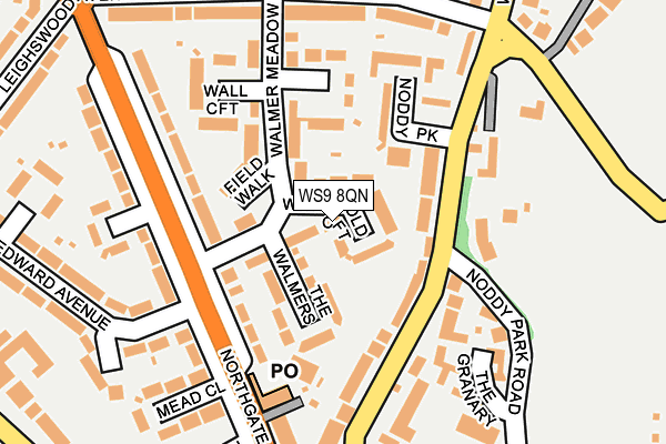 WS9 8QN map - OS OpenMap – Local (Ordnance Survey)