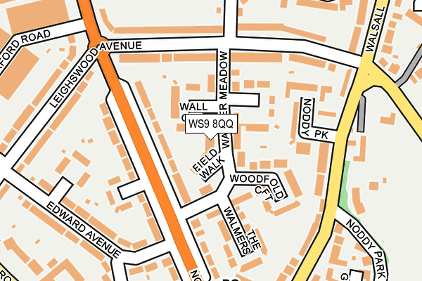 WS9 8QQ map - OS OpenMap – Local (Ordnance Survey)