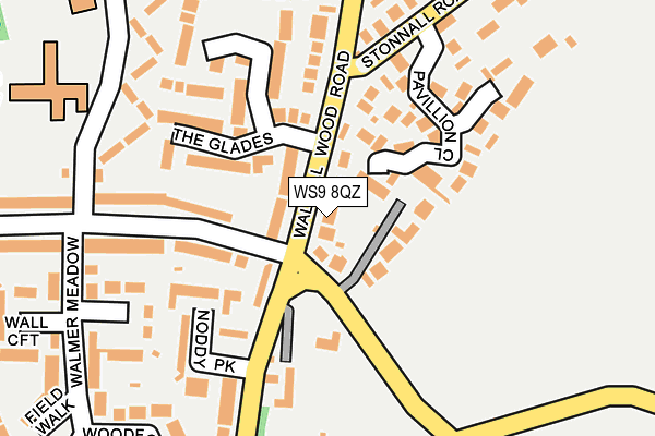 WS9 8QZ map - OS OpenMap – Local (Ordnance Survey)