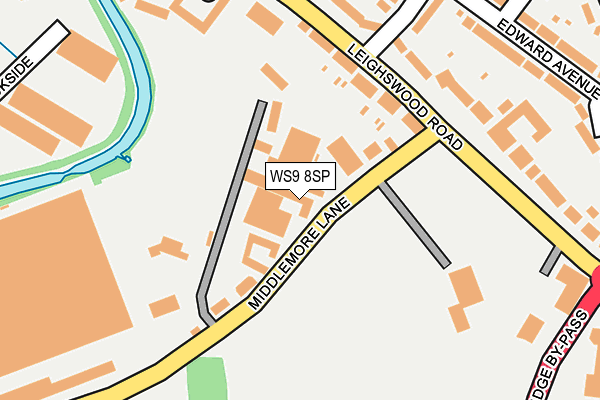 WS9 8SP map - OS OpenMap – Local (Ordnance Survey)