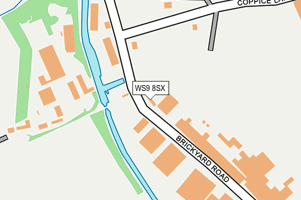 WS9 8SX map - OS OpenMap – Local (Ordnance Survey)