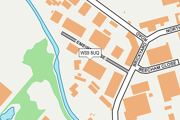 WS9 8UQ map - OS OpenMap – Local (Ordnance Survey)