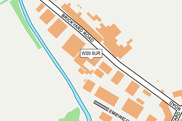 WS9 8UR map - OS OpenMap – Local (Ordnance Survey)