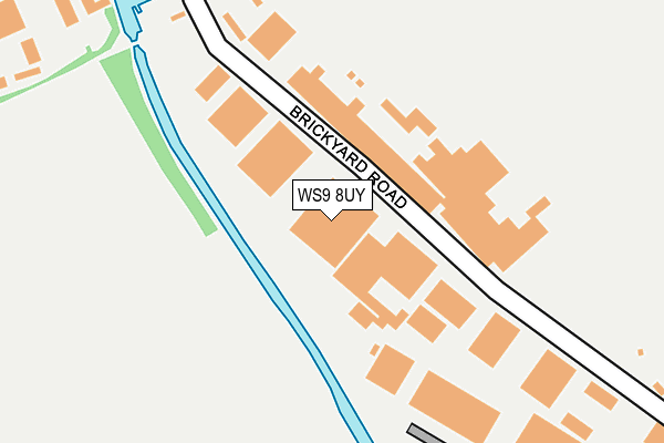 WS9 8UY map - OS OpenMap – Local (Ordnance Survey)