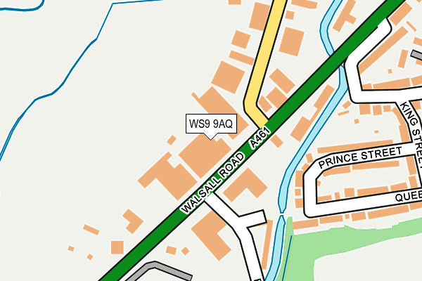 WS9 9AQ map - OS OpenMap – Local (Ordnance Survey)