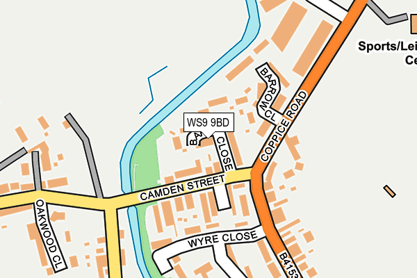 WS9 9BD map - OS OpenMap – Local (Ordnance Survey)