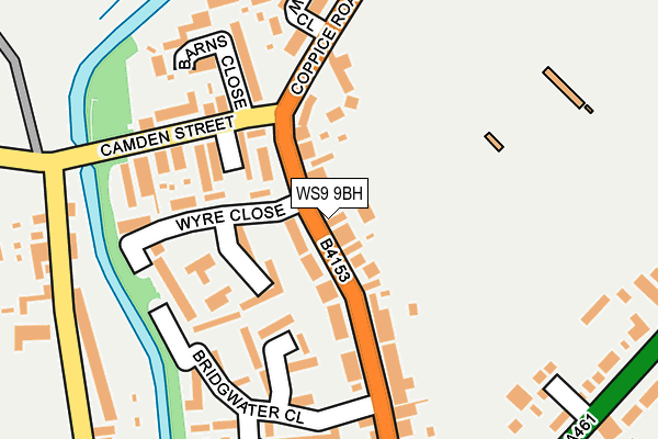 WS9 9BH map - OS OpenMap – Local (Ordnance Survey)