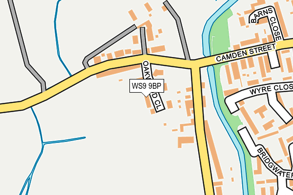 WS9 9BP map - OS OpenMap – Local (Ordnance Survey)