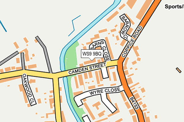 WS9 9BQ map - OS OpenMap – Local (Ordnance Survey)