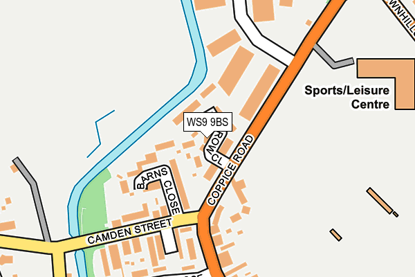 WS9 9BS map - OS OpenMap – Local (Ordnance Survey)