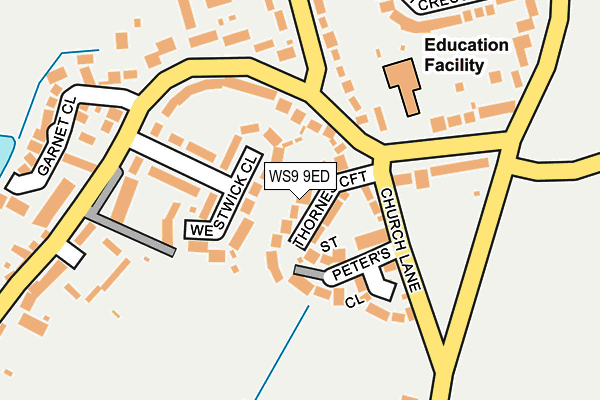 WS9 9ED map - OS OpenMap – Local (Ordnance Survey)