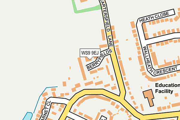 WS9 9EJ map - OS OpenMap – Local (Ordnance Survey)