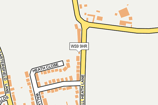 WS9 9HR map - OS OpenMap – Local (Ordnance Survey)