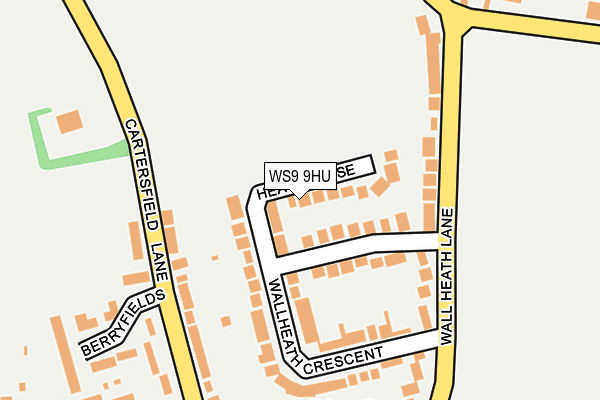 WS9 9HU map - OS OpenMap – Local (Ordnance Survey)
