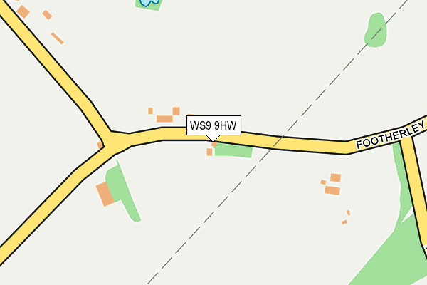WS9 9HW map - OS OpenMap – Local (Ordnance Survey)