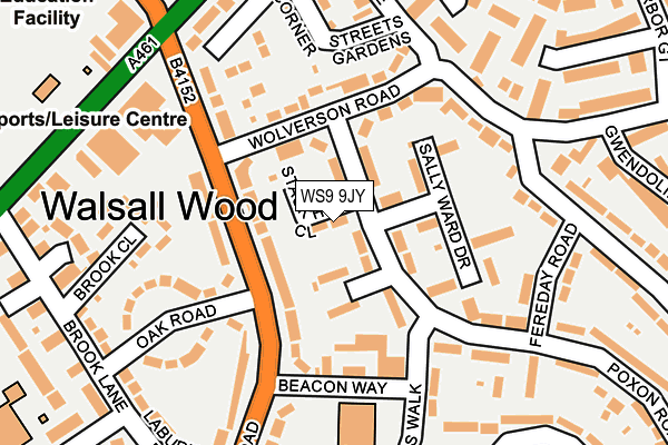 WS9 9JY map - OS OpenMap – Local (Ordnance Survey)